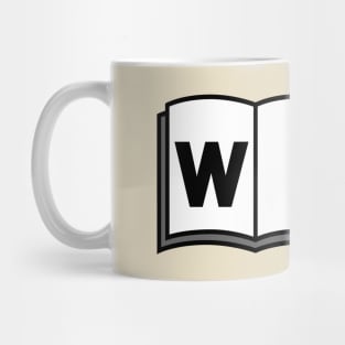 Wise typographic logo design Mug